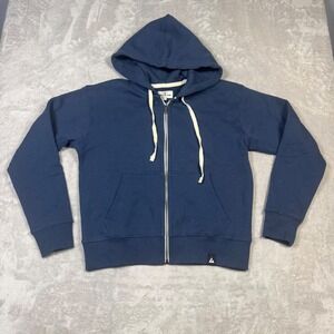 NWOT American Giant Womens Midweight Full Zip Fleece Jacket S Blue Made in USA